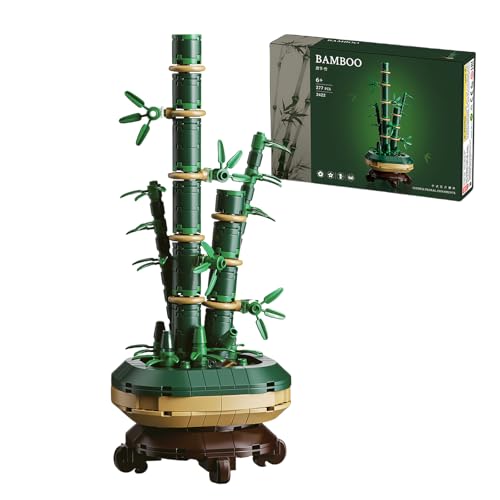 LGlücks Bambus Bausteine, 277 Stück Künstliche Pflanzen Bonsai Klemmbausteine für Erwachsene, Tischmittelelemente Home Office Decor, Geburtstagsgeschenk für Pflanzenliebhaber Kinder ab 6 Jahren LGlücks Bambus Bausteine, 277 Stück Künstliche Pflanzen Bonsai Klemmbausteine für Erwachsene, Tischmittelelemente Home Office Decor, Geburtstagsgeschenk für Pflanzenliebhaber Kinder ab 6 Jahren von SymGrpu