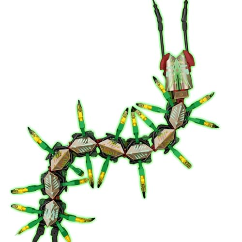 Mechanischer Tausendfüßler Bausteine, 302 Stück Leuchtende Insekten-Klemmbausteine STEM Spielzeug, Kreative Sammlung von Tieren Modell zum Ausstellen, Geschenkideen für Adutls Kinder ab 6 Jahren von SymGrpu