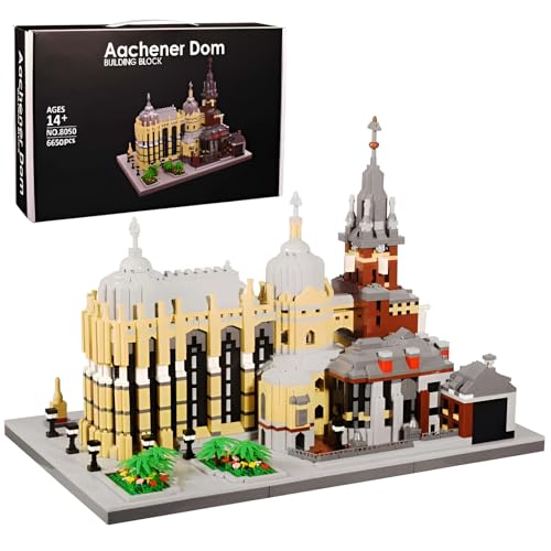 SymGrpu Architektur Micro Bausteine Bausatz, 6650 Teile Deutschland Mittelalterlicher Aachener Dom Mini Klemmbausteine Set, Kirchenbau Modell für Erwachsene und Jugendliche ab 14 Jahren SymGrpu Architektur Micro Bausteine Bausatz, 6650 Teile Deutschland Mittelalterlicher Aachener Dom Mini Klemmbausteine Set, Kirchenbau Modell für Erwachsene und Jugendliche ab 14 Jahren von SymGrpu