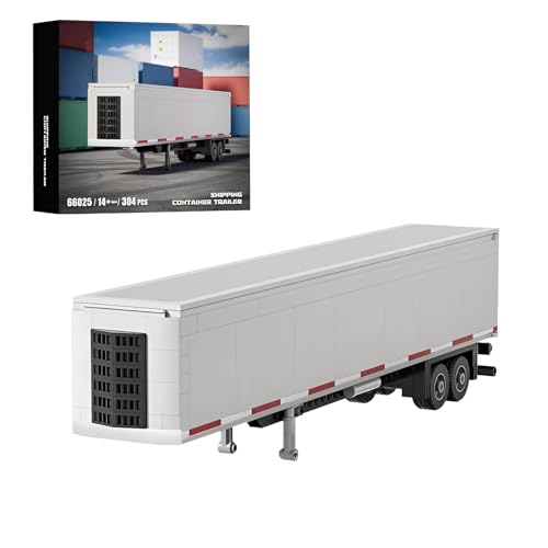 SymGrpu Stadt Schiffscontainer-Anhänger Bausteine Bausatz, 304 PCS LKW Anhänger Klemmbausteine Bauen und Ausstellen, STEM Sammelfahrzeuge Modell Spielzeug für Erwachsene Teens SymGrpu Stadt Schiffscontainer-Anhänger Bausteine Bausatz, 304 PCS LKW Anhänger Klemmbausteine Bauen und Ausstellen, STEM Sammelfahrzeuge Modell Spielzeug für Erwachsene Teens von SymGrpu