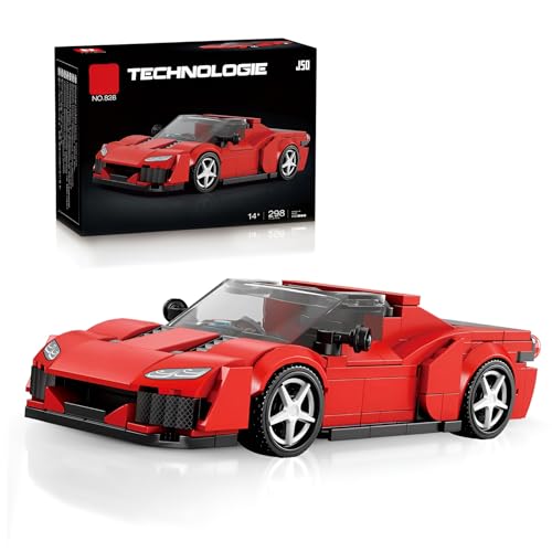 Technik Rennwagen Bausteine, J50 Sportwagen Klemmbausteine Spielzeug, Speed Champion Sammlerauto Modell Geschenk für Erwachsene Kinder, 298PCS Technik Rennwagen Bausteine, J50 Sportwagen Klemmbausteine Spielzeug, Speed Champion Sammlerauto Modell Geschenk für Erwachsene Kinder, 298PCS von SymGrpu
