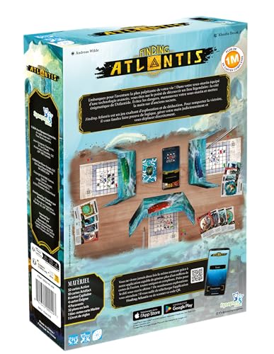Asmodee Synapses Games Finding Atlantis – Kartenspiele – Gesellschaftsspiel – Spiel für Kinder, Erwachsene und Familie – Spiel mit App – ab 14 Jahren – 1 bis 4 Spieler – französische Version von Synapses Games