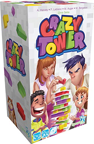 Synapses Games | Crazy Tower | Brettspiel | Alter 8+ | 1-4 Spieler | 15 Minuten Spielzeit von Synapses Games