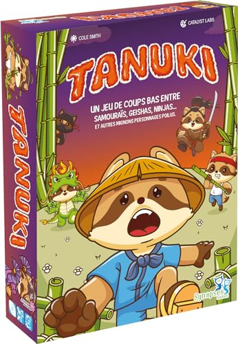 Synapses Games Tanuki Gesellschaftsspiel – für 3 bis 6 Spieler – ab 7 Jahren – französische Version von Synapses Games