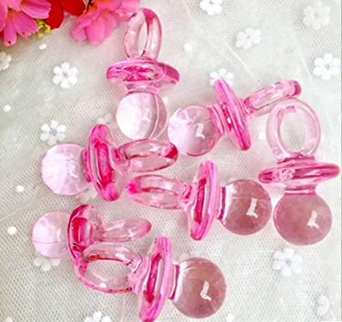 CHSYOO 100 x Mini Deko Schnuller Set, Konfetti Tischdeko Confetti Streudeko Mitgebsel Geschenk für Taufe Babyshower Babyparty Hochzeit Geburtstag Kinder Party, rosa CHSYOO 100 x Mini Deko Schnuller Set, Konfetti Tischdeko Confetti Streudeko Mitgebsel Geschenk für Taufe Babyshower Babyparty Hochzeit Geburtstag Kinder Party, rosa von CHSYOO