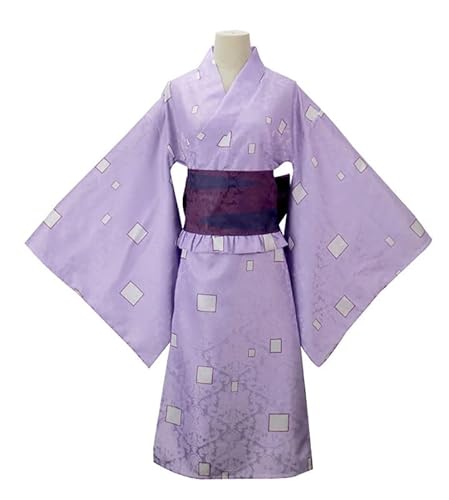 Anime Daki Warabihime Kimono Outfit Cosplay Kostüm Damen Lila S (Chest 94cm) von Syqiya