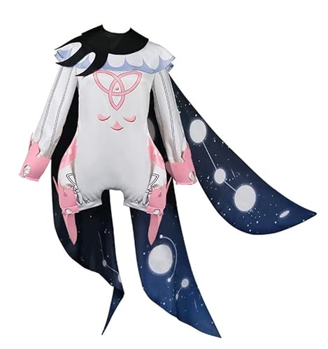Anime Paimon Outfit Cosplay Kostüm Damen Rosa S (Chest 85cm) von Syqiya