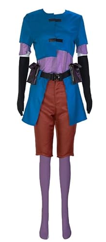 Syqiya Anime Jinxx Loosecanon Outfit Cosplay Costume Damen Blau XL (Chest 95-100cm,Ohne Perücke) von Syqiya