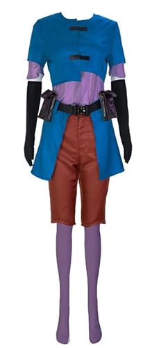 Syqiya Anime Jinxx Loosecanon Outfit Cosplay Costume Damen Blau XL (Chest 95-100cm,Ohne Perücke) von Syqiya