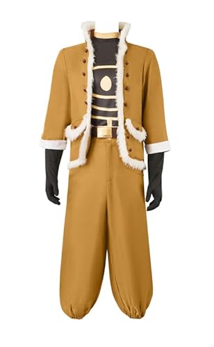 Syqiya Anime Keigo Takami Outfit Cosplay Kostüm Herren Braun L (Chest 107-112cm) von Syqiya
