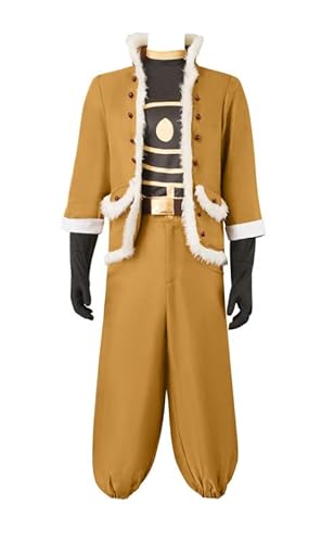 Syqiya Anime Keigo Takami Outfit Cosplay Kostüm Herren Braun L (Chest 107-112cm) von Syqiya