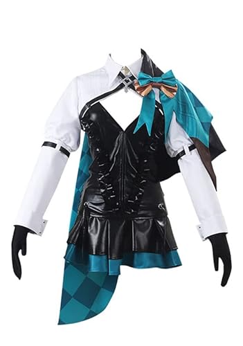 Syqiya Anime Lynette Outfit Cosplay Kostüm Damen Blau L (Chest 86-89cm) von Syqiya