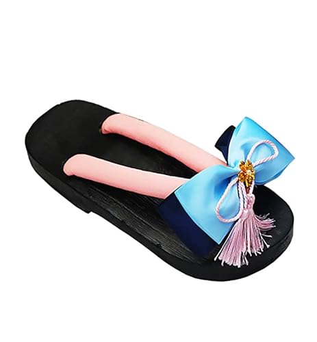 Syqiya Kamisato Ayaka Cosplay Clogs Shoes Slippers Sandals für Kostüm Rosa Herren Damen 39 (Inside Length 24cm) von Syqiya