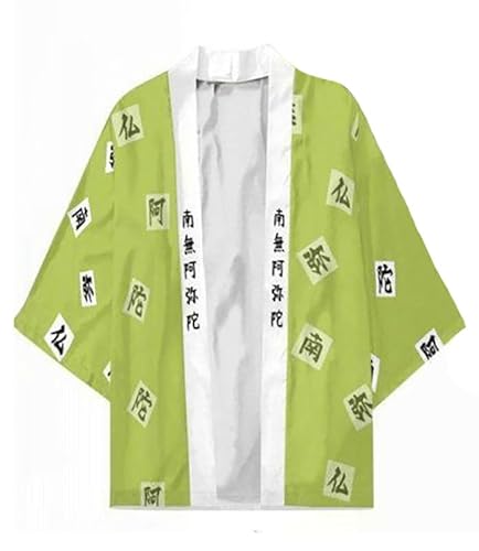 Syqiya Unisex Kimetsu no Yaiba Gyomei Himejima Kimono Cosplay Kostüm Umhang Mantel Strickjacke Color-21 Herren Damen XXL Syqiya Unisex Kimetsu no Yaiba Gyomei Himejima Kimono Cosplay Kostüm Umhang Mantel Strickjacke Color-21 Herren Damen XXL von Syqiya