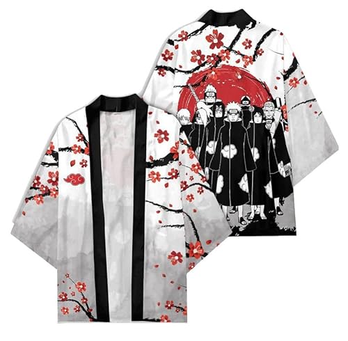 Syqiya Unisex Luckycloud Kimono Cosplay Kostüm Umhang Mantel Strickjacke Rot Herren Damen XXS Syqiya Unisex Luckycloud Kimono Cosplay Kostüm Umhang Mantel Strickjacke Rot Herren Damen XXS von Syqiya