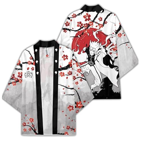 Syqiya Unisex Rikudousennin Uzumaki Kimono Cosplay Kostüm Umhang Mantel Strickjacke Weiß Herren Damen L Syqiya Unisex Rikudousennin Uzumaki Kimono Cosplay Kostüm Umhang Mantel Strickjacke Weiß Herren Damen L von Syqiya