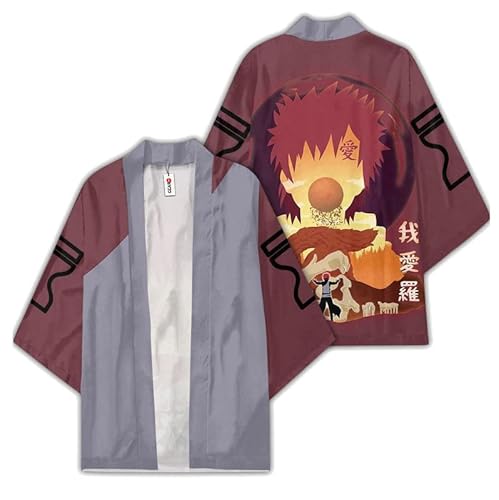 Unisex Sabaku no Gaara Kimono Cosplay Kostüm Umhang Mantel Strickjacke Rot Herren Damen XXS Unisex Sabaku no Gaara Kimono Cosplay Kostüm Umhang Mantel Strickjacke Rot Herren Damen XXS von Syqiya