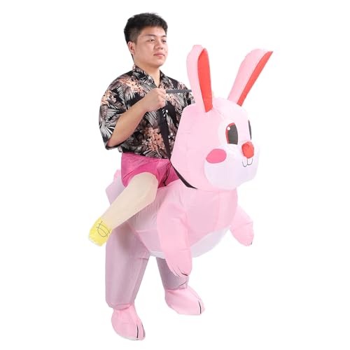 Aufblasbares Hasenkostüm mit Gebläse Roseate, Aufblasbares Hasen-Outfit, Blow-upny-Anzug, Ganzkörper M Größe Blowt Hasenkostüm für 120-150 Cm Aufblasbares Hasenkostüm mit Gebläse Roseate, Aufblasbares Hasen-Outfit, Blow-upny-Anzug, Ganzkörper M Größe Blowt Hasenkostüm für 120-150 Cm von Syrisora