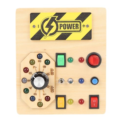 Hölzerne Sensory Board Switch Toy Sensory Activity Board Frühes Lernen Bildungsspielzeug Geschäftiger Board Montessori Aktivitätsboard Fähigkeiten Spielzeug Spielzeug von Syrisora