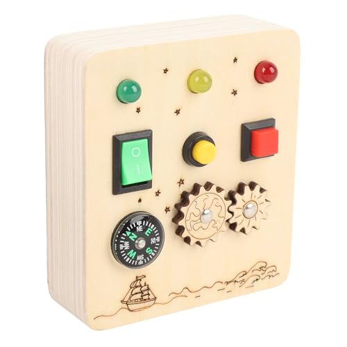 Hölzernes Sensorisches Board, Rotes Green Light Switch -Spielzeug, Maple Wood Early Education Activity mit 2 Ausrüstungsrädern, Verkehrsregel -Lernen, Entwicklung von Hölzernes Sensorisches Board, Rotes Green Light Switch -Spielzeug, Maple Wood Early Education Activity mit 2 Ausrüstungsrädern, Verkehrsregel -Lernen, Entwicklung von von Syrisora