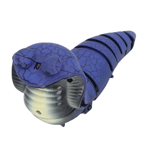 Realistisches RC Smart Sensoring Snake Toy, Lustige Bewegende Fernbedienung Schlangen -Streich -Tool für, Lebensechter Aussehen, Einfaches Manöver, überraschende (Blau) von Syrisora