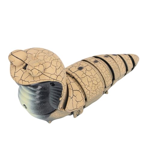 Realistisches RC Smart Sensoring Snake Toy, Lustige Bewegende Fernbedienung Schlangen -Streich -Tool für, Lebensechter Aussehen, Einfaches Manöver, überraschende (Khaki) von Syrisora