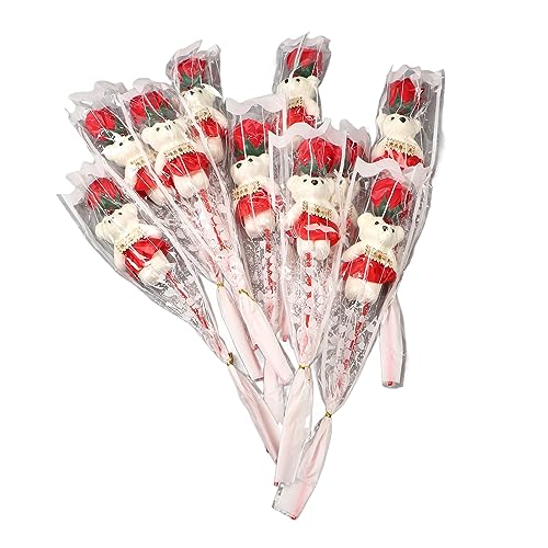 Syrisora 10 Stück Bärenstrauß, Exquisit, Einzigartig, Schön, Farbecht, Süßer Bären-Stil, Blumenstrauß Als, Hochzeit, Jahrestag, Abschluss, Lehrertag, Muttertag Syrisora 10 Stück Bärenstrauß, Exquisit, Einzigartig, Schön, Farbecht, Süßer Bären-Stil, Blumenstrauß Als, Hochzeit, Jahrestag, Abschluss, Lehrertag, Muttertag von Syrisora