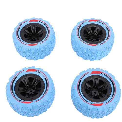 Syrisora 4pcs 12mm Hex RC -Radlaufreifen, RC -Auto -Crawler - Reifen, 3,26x1,67 Zoll Schlammgelände -Reifenzubehör für 1/14 1/16 RC -Crawler -LKW (Blau) von Syrisora