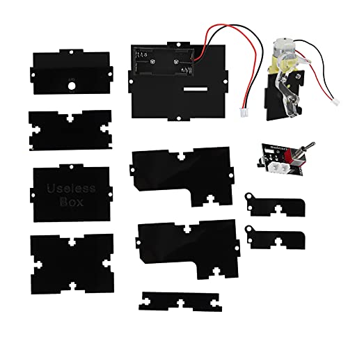 Syrisora ​​Mini-lustiges Spielzeug, Einzigartige Geschenke, Nutzlose Box, DIY-Teile-Set, Automatische Box, Leave Me Alone, Schwarz von Syrisora