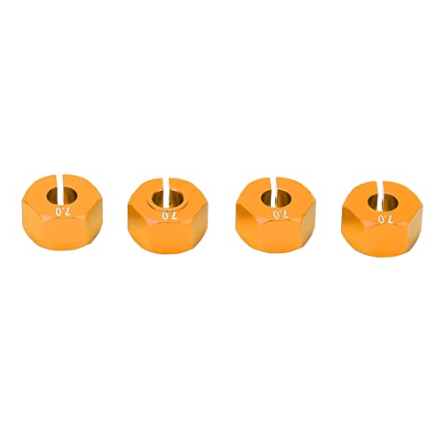 Syrisora RC -Auto -Upgrade -Teile, Aluminium 12 Mm 7 Mm Kupplerkopplung für 1/10 Fahrzeuge (Orange) von Syrisora