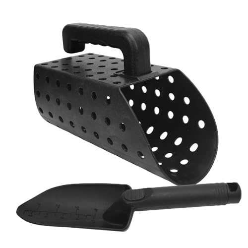 Syrisora Sandschaufel und Schaufel -Grabenwerkzeuge Edelstahl Sand Sifter Metall Detektor Scoop für Outdoor -Abenteuer von Syrisora