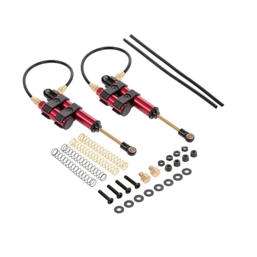 2pcs 100 -mm -Unterdruckschockdämpfer mit internem Federöldämpfer, kompatibel mit 110 -Skala -RC -Autos, ähnlich wie bei Wraith -Upgrade -Teilen(RED) von Sywchrf