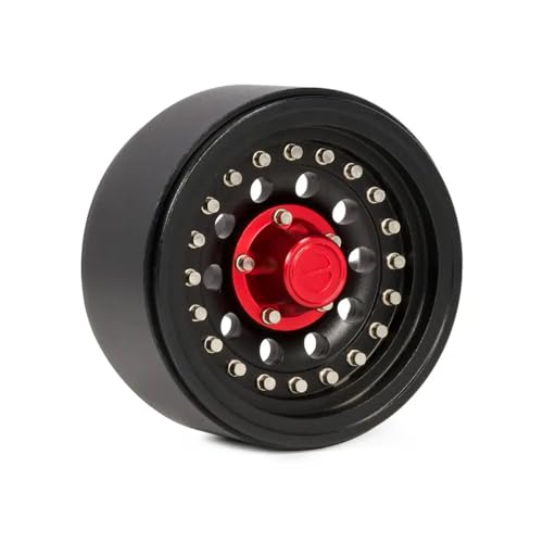 4pcs 1. 9 Zoll Aluminium Beadlock Wheel Felgen Hub kompatibel mit 1 10 -Skala -RC -Crawler -Autos wie TRX6 RR10 VS4 BRX01 -Element TF2 und ähnlichen Modellen(1PCS Black) von Sywchrf