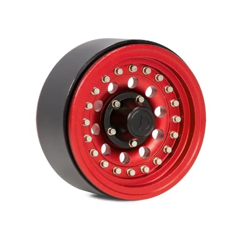 4pcs 1. 9 Zoll Aluminium Beadlock Wheel Felgen Hub kompatibel mit 1 10 -Skala -RC -Crawler -Autos wie TRX6 RR10 VS4 BRX01 -Element TF2 und ähnlichen Modellen(1PCS Red) von Sywchrf