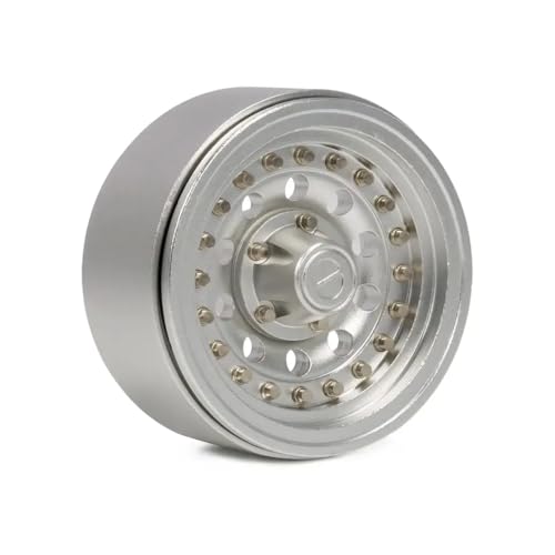 4pcs 1. 9 Zoll Aluminium Beadlock Wheel Felgen Hub kompatibel mit 1 10 -Skala -RC -Crawler -Autos wie TRX6 RR10 VS4 BRX01 -Element TF2 und ähnlichen Modellen(1PCS Silver) von Sywchrf