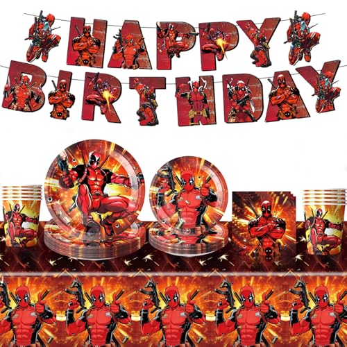 52pcs Birthday Decoration, Party Tableware Set, Deko Geburtstag Kinder, Geburtstag Set Kinder, Tischdecke Pappteller Servietten Banner etc, Children's Birthday Party Decoration 52pcs Birthday Decoration, Party Tableware Set, Deko Geburtstag Kinder, Geburtstag Set Kinder, Tischdecke Pappteller Servietten Banner etc, Children's Birthday Party Decoration von SyxhHzm
