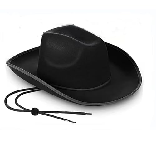 Cowboyhut für Erwachsene, Western-Kostüm-Zubehör, Unisex, für Damen und Herren, Sheriff, Rodeo, Party, Festival, Halloween, Cowboy-Dress Up, Einheitsgröße Cowboyhut für Erwachsene, Western-Kostüm-Zubehör, Unisex, für Damen und Herren, Sheriff, Rodeo, Party, Festival, Halloween, Cowboy-Dress Up, Einheitsgröße von Syzplnwy