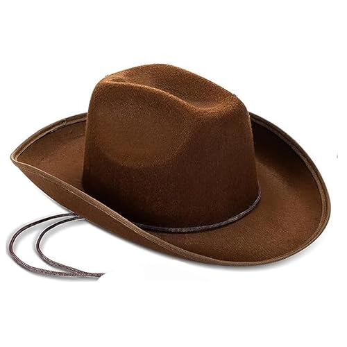 Cowboyhut für Erwachsene, Western-Kostüm-Zubehör, Unisex, für Damen und Herren, Sheriff, Rodeo, Party, Festival, Halloween, Cowboy-Dress Up, Einheitsgröße Cowboyhut für Erwachsene, Western-Kostüm-Zubehör, Unisex, für Damen und Herren, Sheriff, Rodeo, Party, Festival, Halloween, Cowboy-Dress Up, Einheitsgröße von Syzplnwy