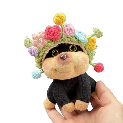 Syzplnwy Floral Bee Puppy Car Decor: Lenkrad Auto Zubehör Geschenk für Tierliebhaber, Autobesitzer von Syzplnwy