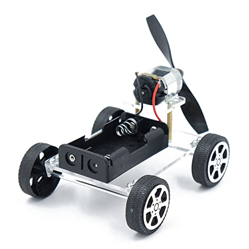 130 Bürstenmotor Mini Wind Lernspielzeug Auto Motor Roboter DIY Wissenschaftliches Experiment Lernen Wind Auto Motor Schaltkreis Kit für Arduino, Elektromotor-Wissenschaftsbausätze für Kinder von Szaerfa