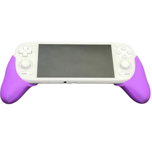 Szaerfa Konsolengriff Schutzhülle für Retroid Pocket 5,3D Gedruckter Spielcontroller Verlängerungsgriff,Pocket 5 Spielkonsolenzubehör,Ergonomisches Design (Lila) von Szaerfa