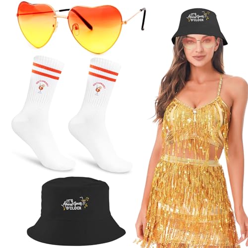 Szhhrxi Aperol Spritz Kostüm Accessoires Set, Bestickte Aperol Fischerhüte, Aperol Socken&Herz Sonnenbrille Orange, Perfekt für Karneval Orange Partys Cosplay | Perfekte Geschenk für Aperol-Liebhaber Szhhrxi Aperol Spritz Kostüm Accessoires Set, Bestickte Aperol Fischerhüte, Aperol Socken&Herz Sonnenbrille Orange, Perfekt für Karneval Orange Partys Cosplay | Perfekte Geschenk für Aperol-Liebhaber von Szhhrxi