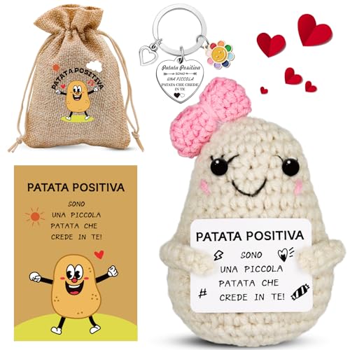 Italienische Positive Kartoffel mit Schlüsselanhänger, originelles und lustiges Geschenk, Pocket Hug Positive Kartoffeln Puppe, Positive Potato Plüschtier, Ermutigung zum Geburtstag für Freunde Italienische Positive Kartoffel mit Schlüsselanhänger, originelles und lustiges Geschenk, Pocket Hug Positive Kartoffeln Puppe, Positive Potato Plüschtier, Ermutigung zum Geburtstag für Freunde von Szhhrxi
