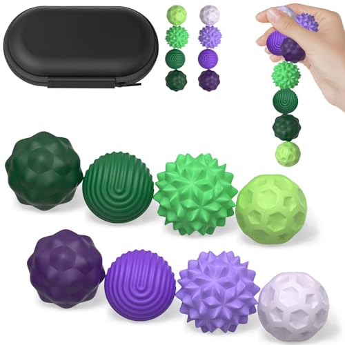 Magnetische Sensorik Bälle,Anti-Stress Spielzeug aus Silikon,Tragbares Motorikspielzeug mit Multi-Textur, Fidget-Bälle Magnetspiel, Tisch-Magnetspiel für Familien & Partys (Z+L) von Szhhrxi
