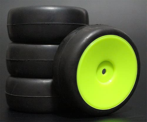 Szwaldaper 4 STÜCKE 1/10 Gummireifen RC Rennwagenreifen Auf Straßenfelge, for HSP, for HPI, RC Autoteil Durchmesser 65mm Reifen 94123-94122 RC-Autoreifen(901G-6018) von Szwaldaper