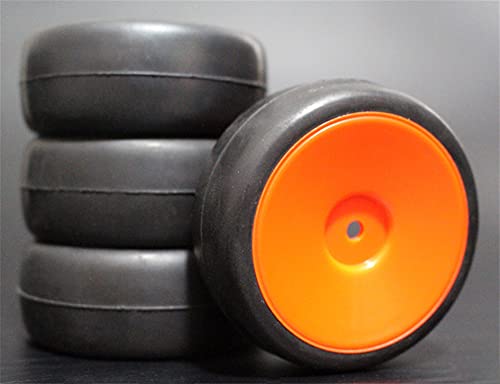 Szwaldaper 4 STÜCKE 1/10 Gummireifen RC Rennwagenreifen Auf Straßenfelge, for HSP, for HPI, RC Autoteil Durchmesser 65mm Reifen 94123-94122 RC-Autoreifen(901R-6018) von Szwaldaper