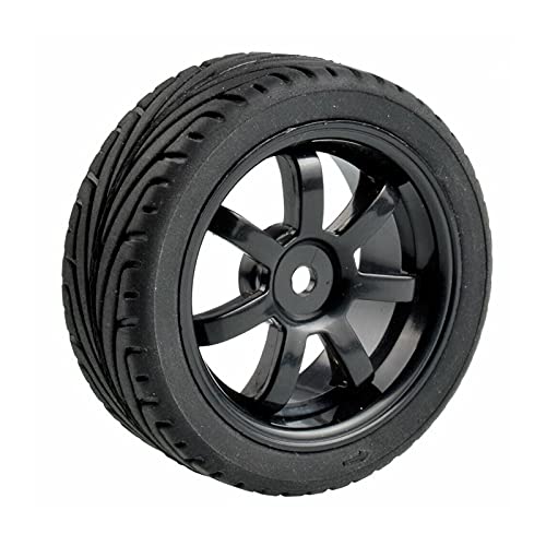 Szwaldaper 4 STÜCKE Grip Reifen Rad, for HSP, for HPI, 1/10 1:10 On-Road Speed ​​Car RC 9005-8010 RC-Autoreifen(9005H-8010) von Szwaldaper