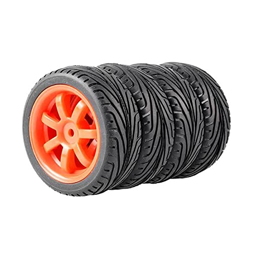 Szwaldaper 4 STÜCKE Grip Reifen Rad, for HSP, for HPI, 1/10 1:10 On-Road Speed ​​Car RC 9005-8010 RC-Autoreifen(9005R-8010) von Szwaldaper