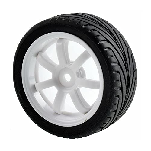 Szwaldaper 4 STÜCKE Grip Reifen Rad, for HSP, for HPI, 1/10 1:10 On-Road Speed ​​Car RC 9005-8010 RC-Autoreifen(9005W-8010) von Szwaldaper