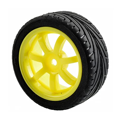 Szwaldaper 4 STÜCKE Grip Reifen Rad, for HSP, for HPI, 1/10 1:10 On-Road Speed ​​Car RC 9005-8010 RC-Autoreifen(9005Y-8010) von Szwaldaper